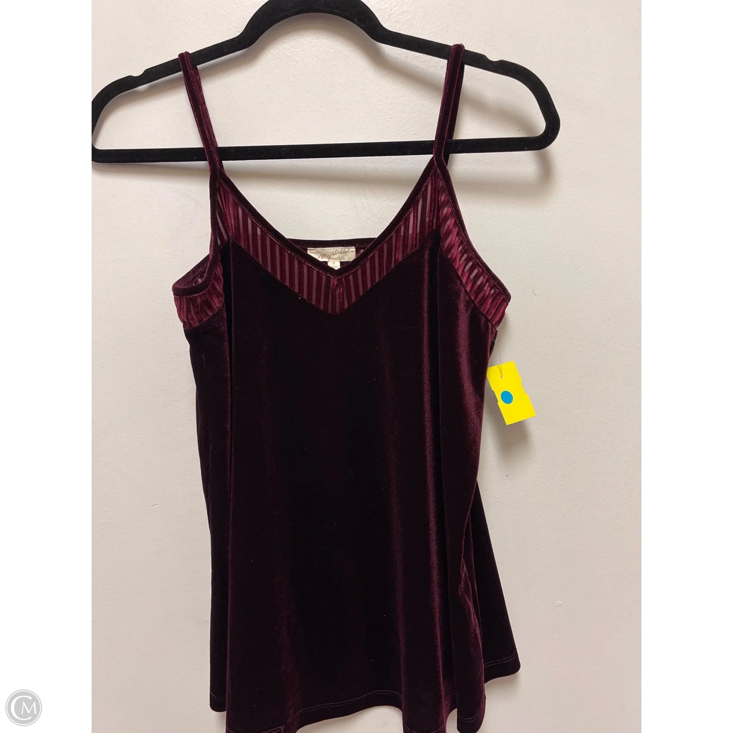 Top Sleeveless By Mystree In Purple, Size: S