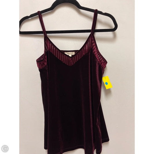 Top Sleeveless By Mystree In Purple, Size: S