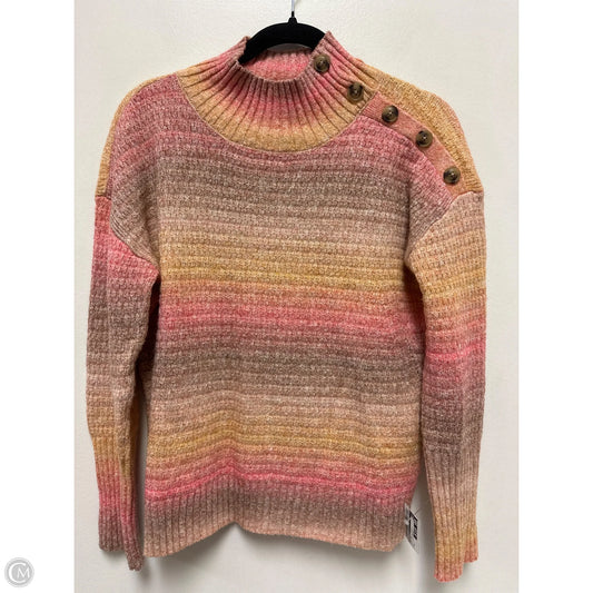 Sweater By Talbots In Red & Yellow, Size: M