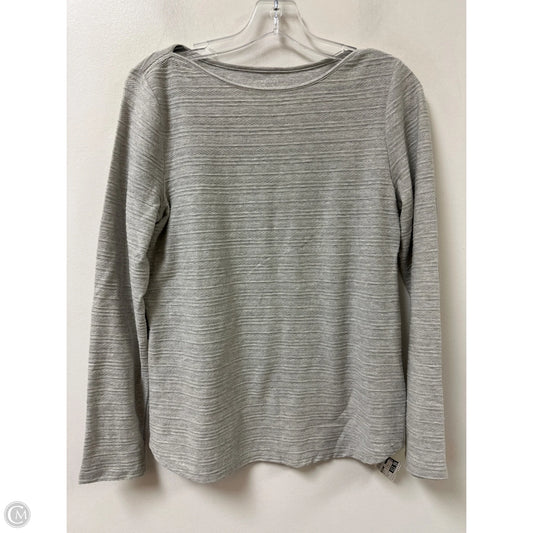 Top Long Sleeve By Talbots In Grey, Size: S