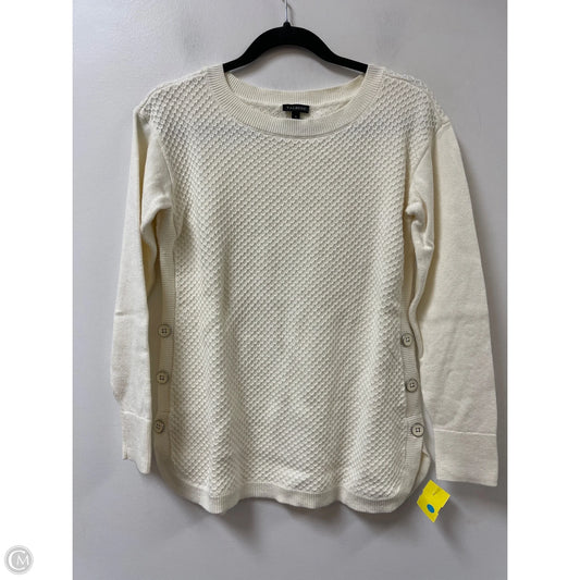 Sweater By Talbots In Cream, Size: S