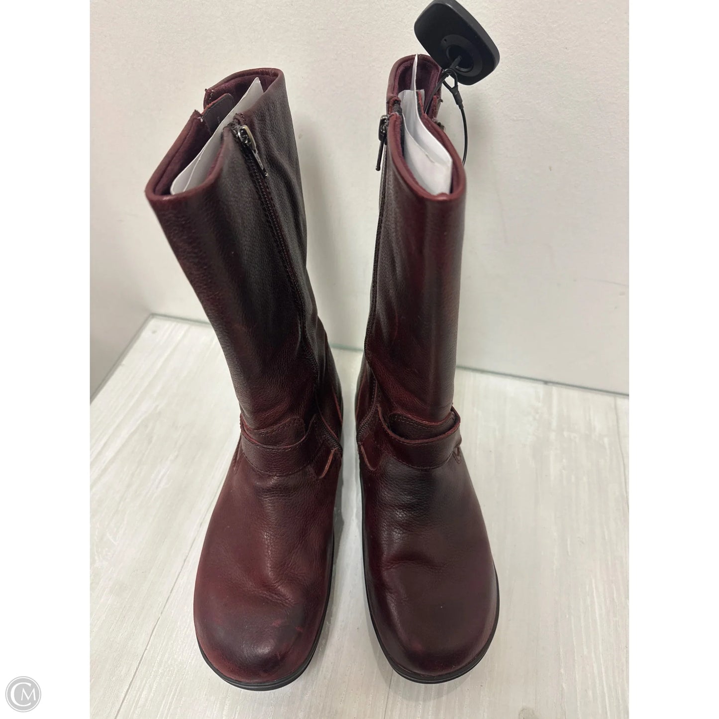 Boots Mid-calf Heels By Alegria In Red, Size: 6.5