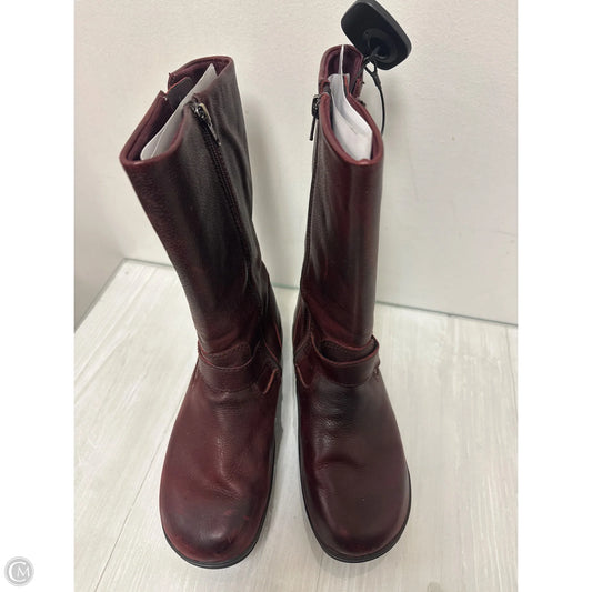 Boots Mid-calf Heels By Alegria In Red, Size: 6.5
