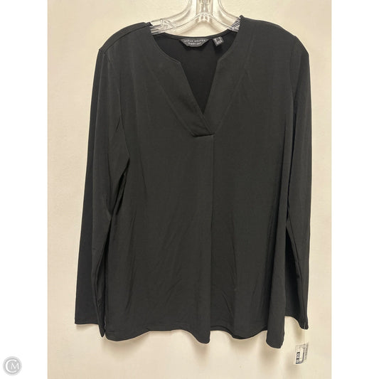 Top Long Sleeve By Susan Graver In Black, Size: M