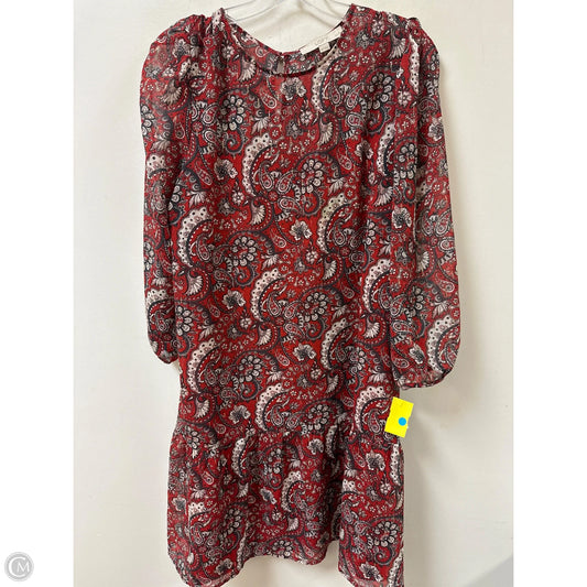 Dress Casual Midi By Loft In Red, Size: Xl