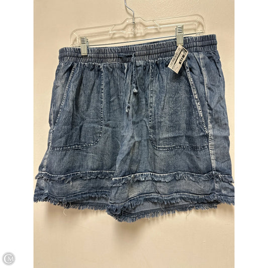 Shorts By Easel In Blue Denim, Size: 3x