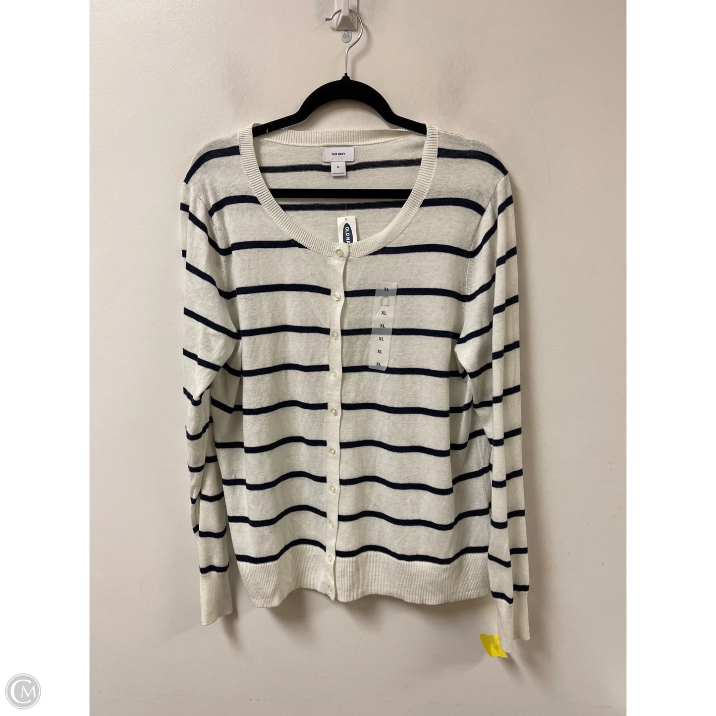 Sweater Cardigan By Old Navy In Navy, Size: Xl