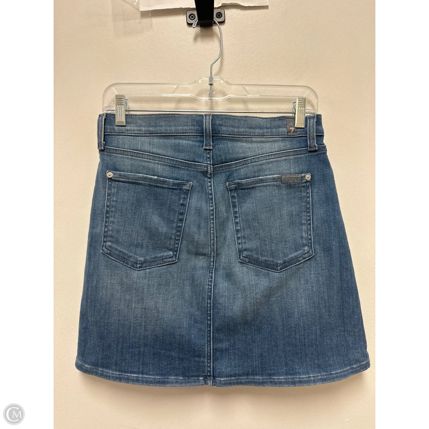 Skirt Mini & Short By Seven 7 In Blue Denim, Size: 6