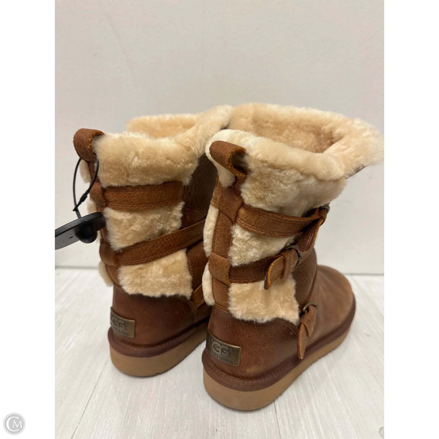 Boots Designer By Ugg In Tan, Size: 7