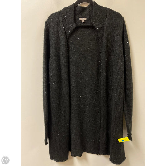 Sweater Cardigan By J. Jill In Black, Size: L