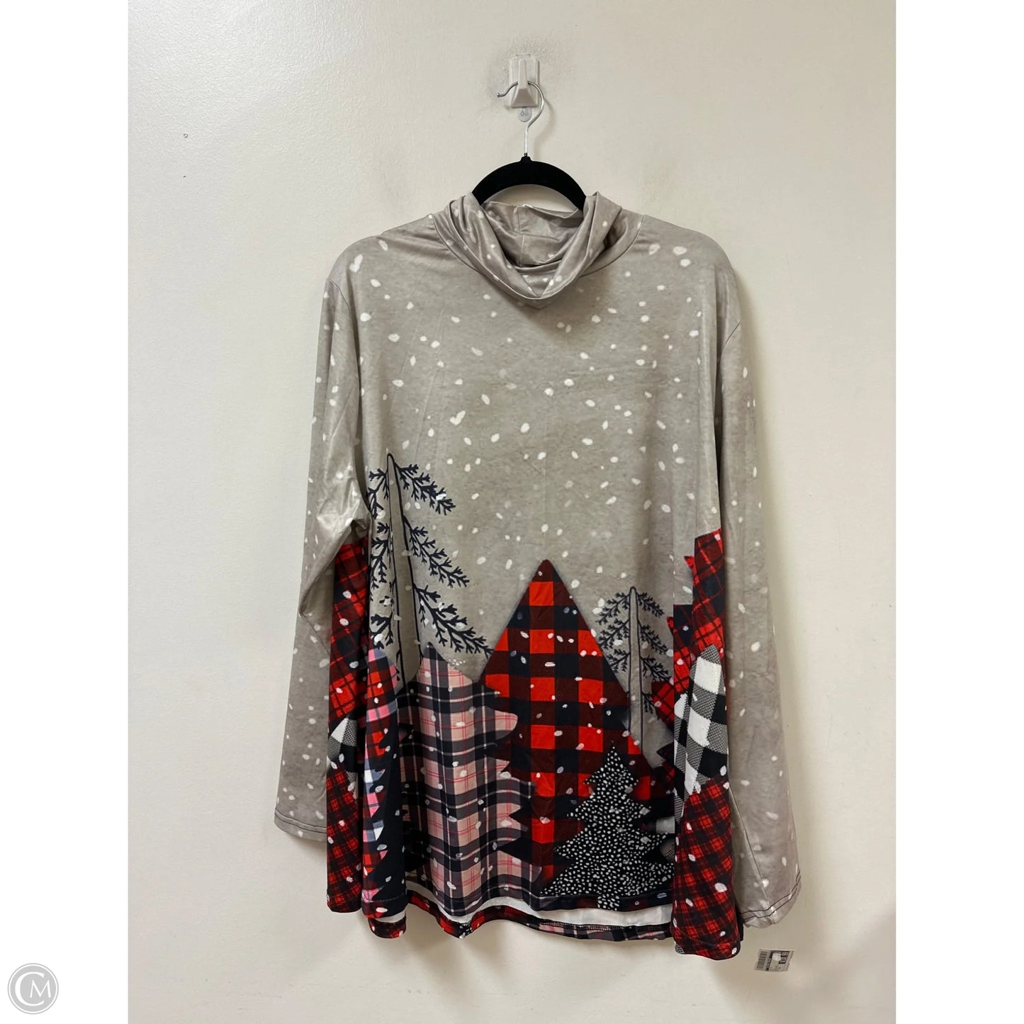 Top Long Sleeve By Clothes Mentor In Red, Size: 4x