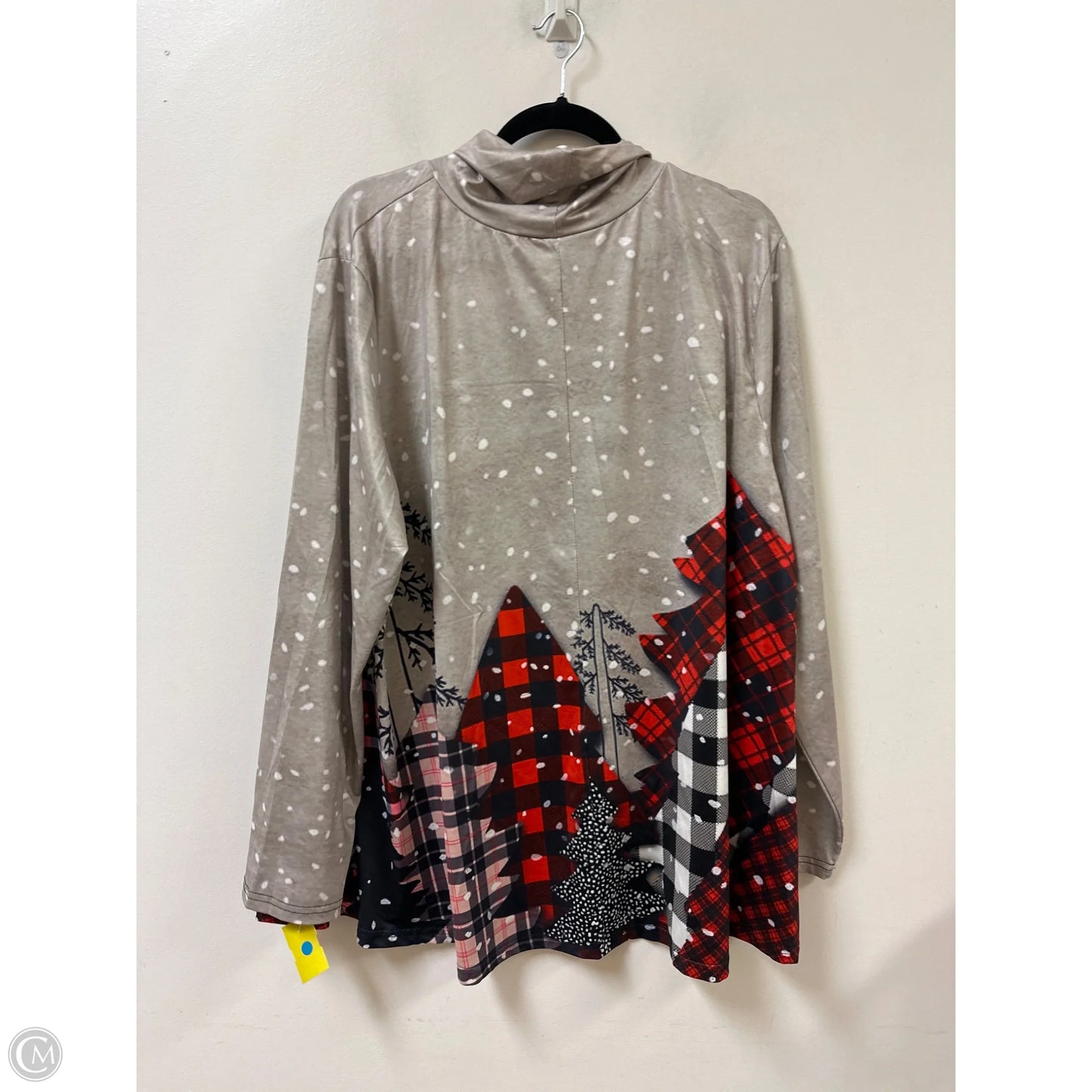 Top Long Sleeve By Clothes Mentor In Red, Size: 4x