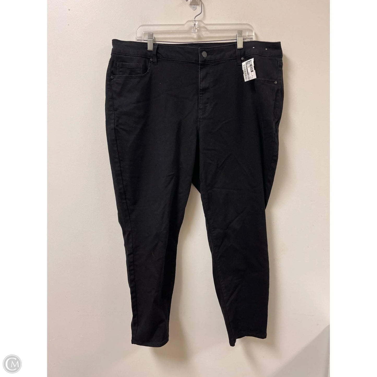 Jeans Skinny By D Jeans In Black, Size: 22