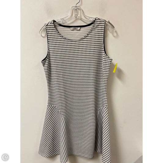 Dress Casual Midi By Hush Puppies In Black & White, Size: L