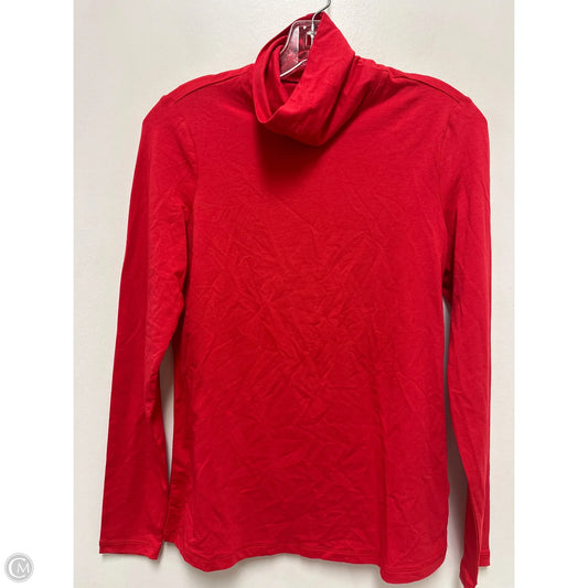 Top Long Sleeve By Lands End In Red, Size: S