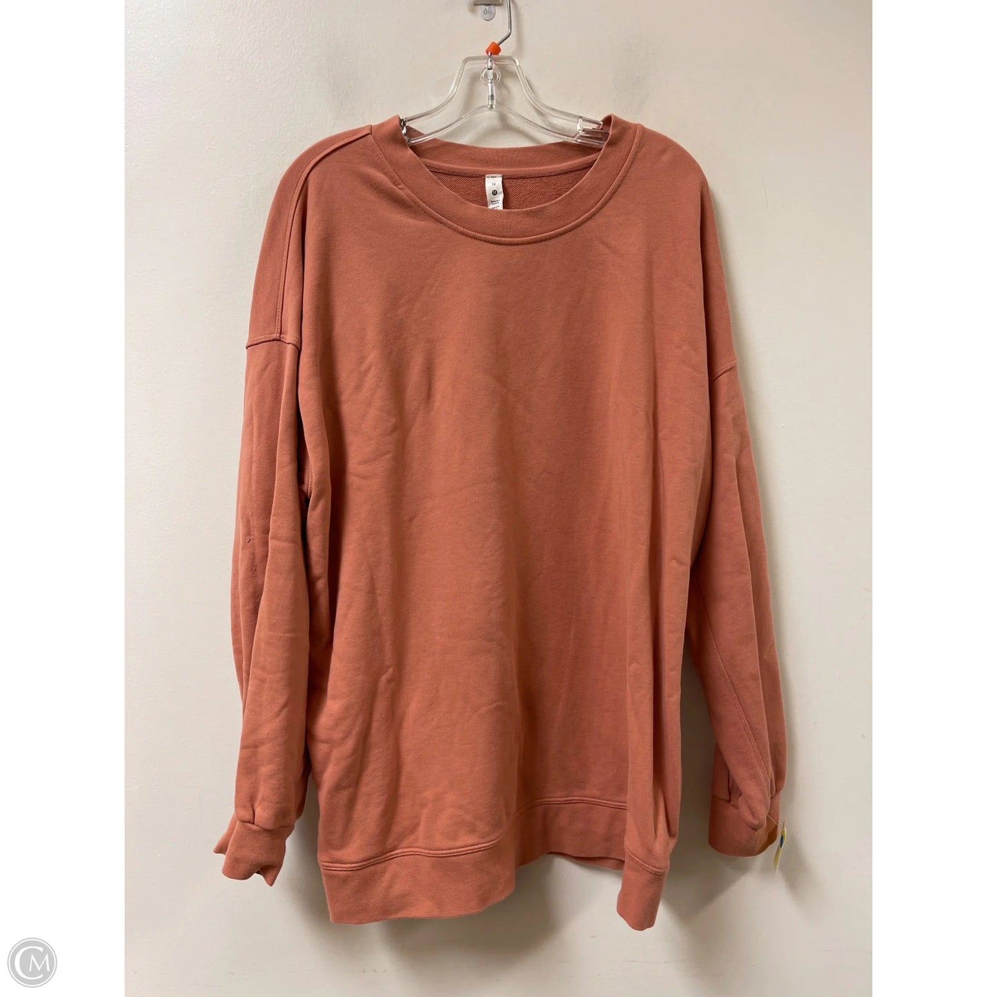 Sweatshirt Crewneck By Lululemon In Orange, Size: L