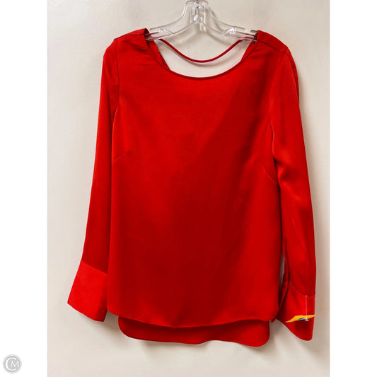 Top Long Sleeve By Bcbgmaxazria In Red, Size: S