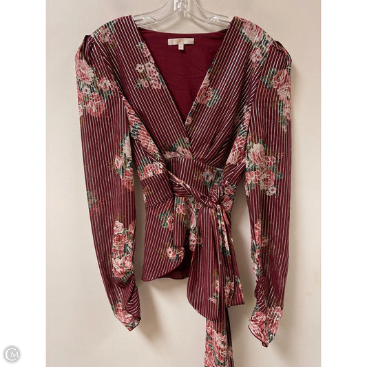 Top Long Sleeve By Wayf In Red, Size: M