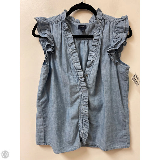 Top Sleeveless By J. Crew In Blue, Size: S