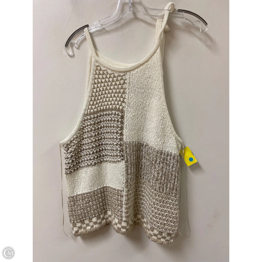 Top Sleeveless By Anthropologie In Cream, Size: Xl