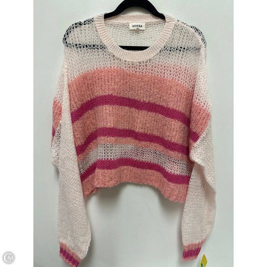 Sweater By Adora In Pink, Size: L