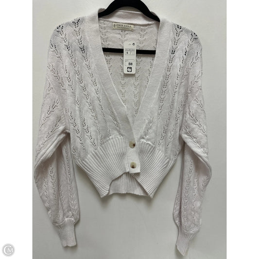 Sweater Cardigan By Jon And Anna In White, Size: S