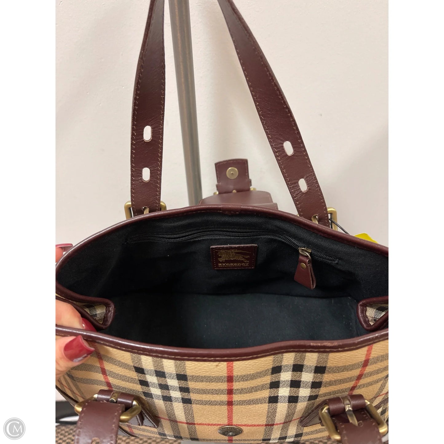 Handbag Luxury Designer By Burberry, Size: Medium