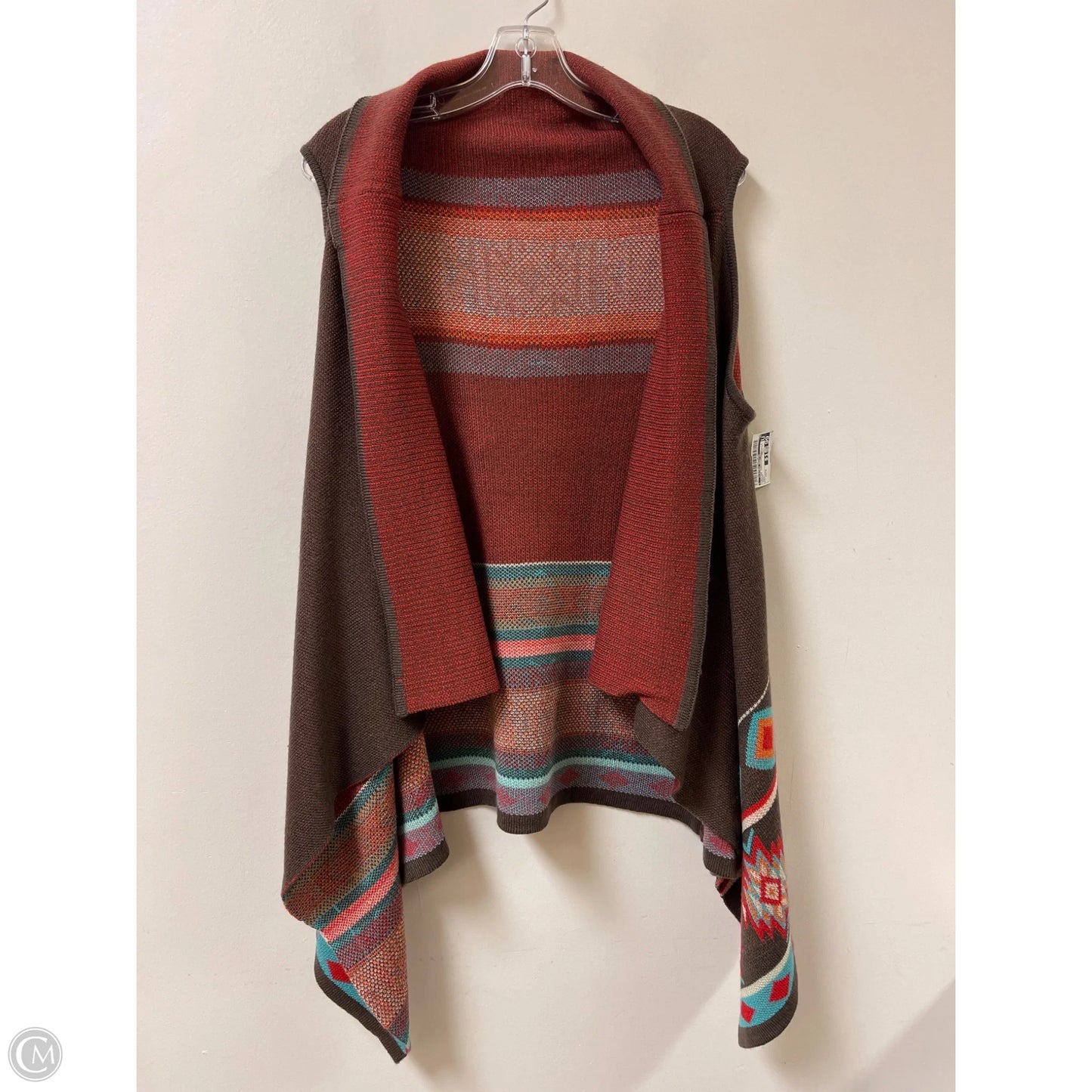 Sweater Cardigan By Clothes Mentor In Orange, Size: Osfm