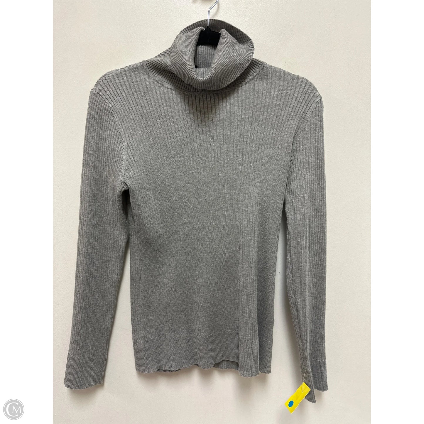 Top Long Sleeve By Dkny In Grey, Size: S