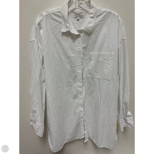 Blouse Long Sleeve By Madewell In White, Size: L