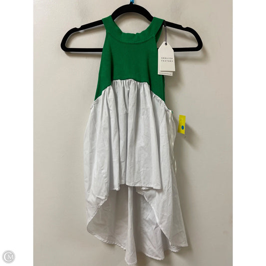 Top Sleeveless By English Factory In Green, Size: S