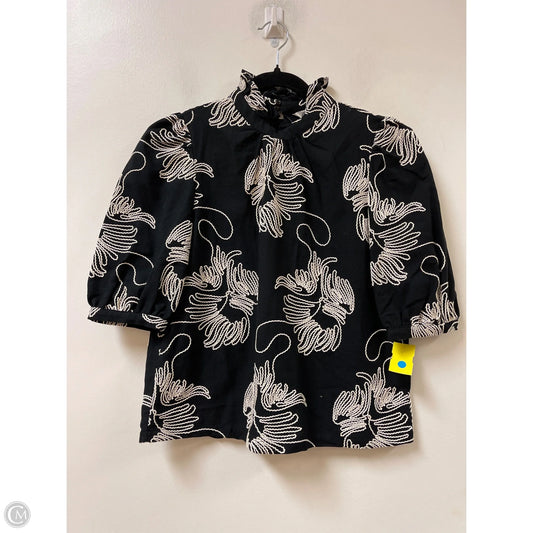 Top Short Sleeve By Zara In Black, Size: Xs