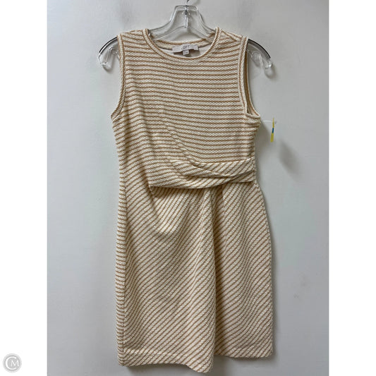 Dress Casual Short By Loft In Cream, Size: Xs