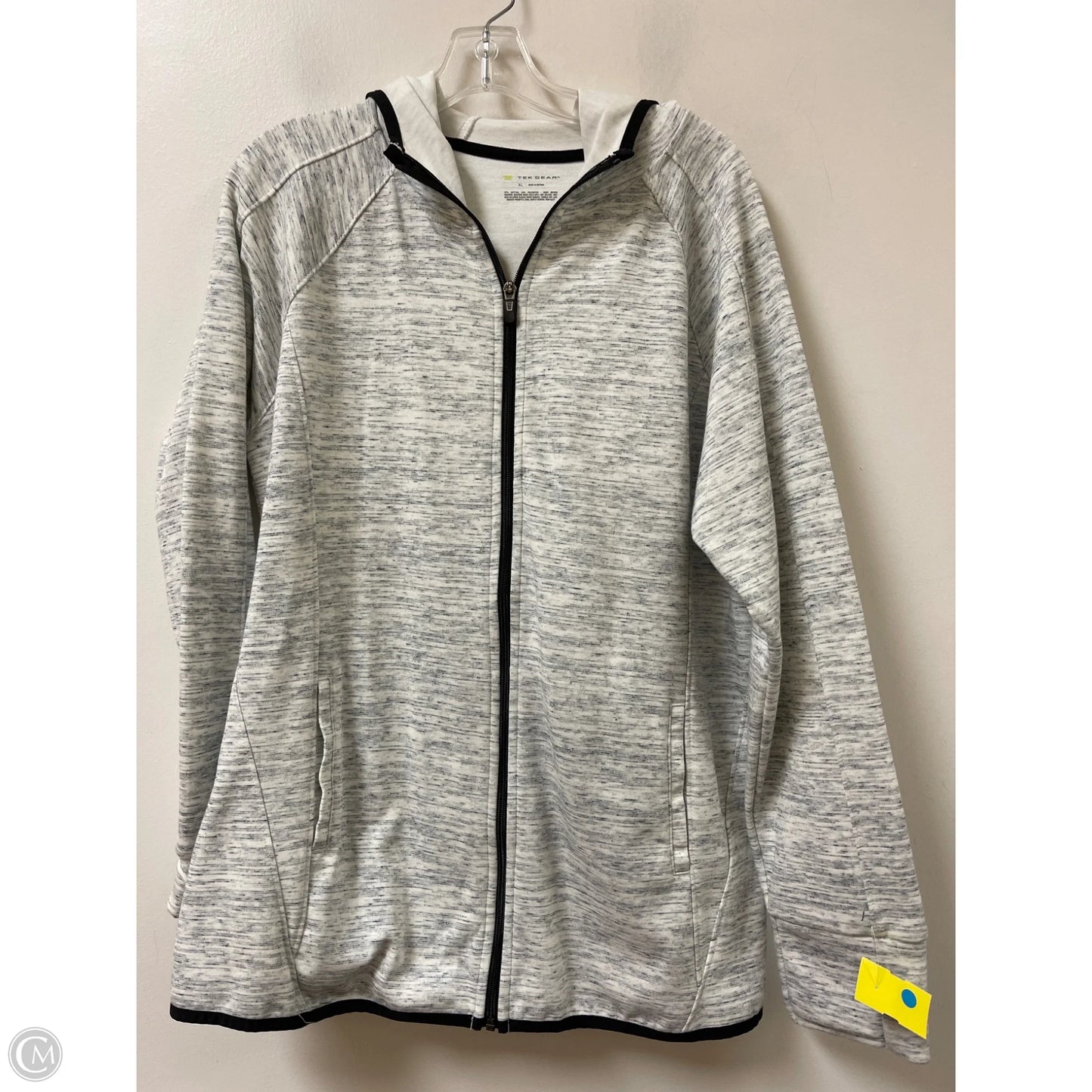 Athletic Jacket By Tek Gear In Grey, Size: Xl