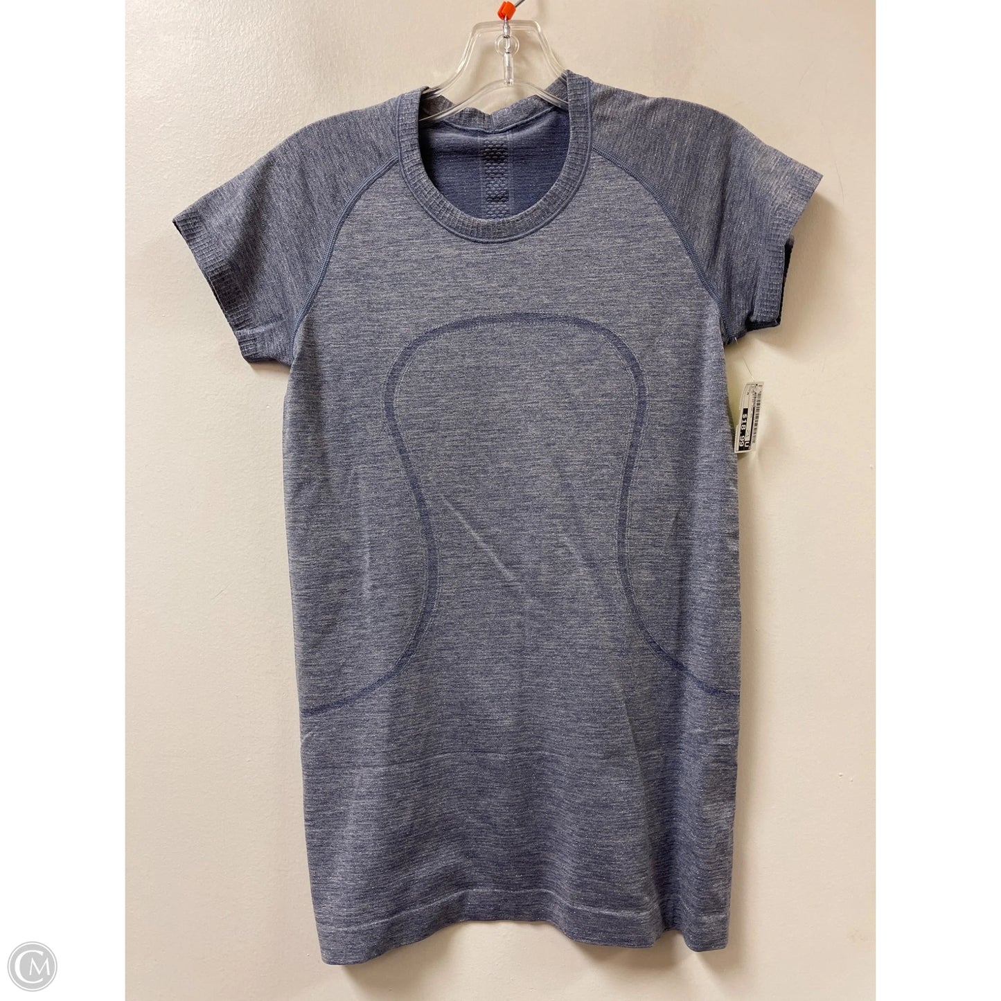 Athletic Top Short Sleeve By Lululemon In Blue, Size: M
