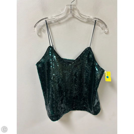 Top Sleeveless By Express In Green, Size: M