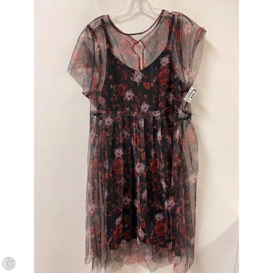 Dress Casual Midi By Torrid In Floral Print, Size: 2x