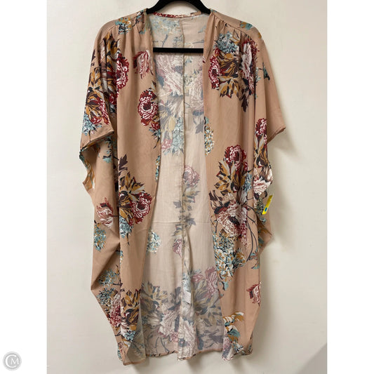 Kimono By Clothes Mentor In Floral Print, Size: Osfm