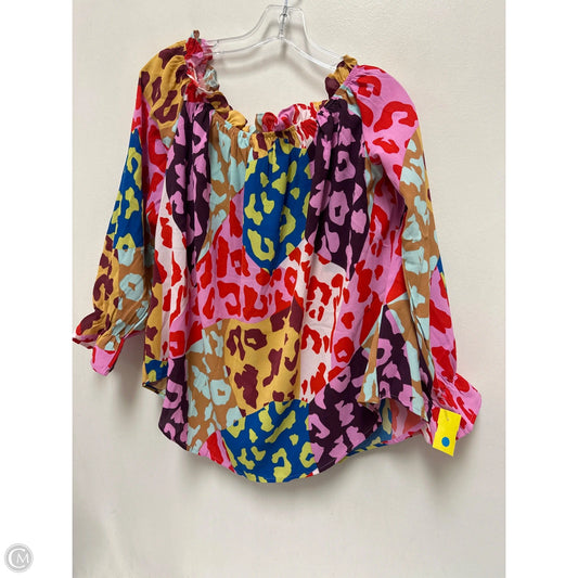 Top Long Sleeve By Clothes Mentor In Multi-colored, Size: L