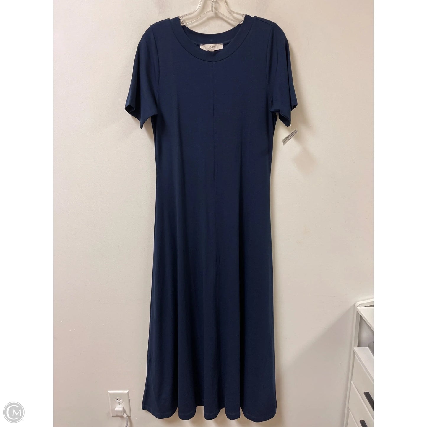 Dress Casual Maxi By Loft In Navy, Size: M
