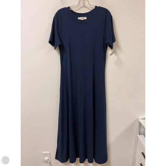 Dress Casual Maxi By Loft In Navy, Size: M