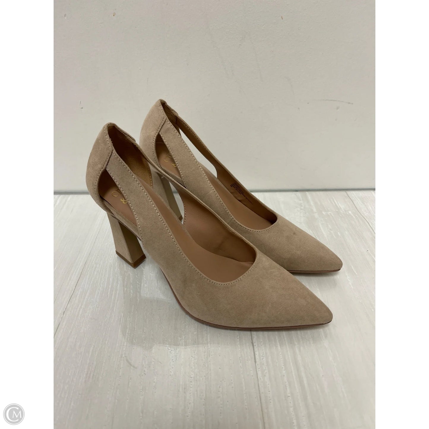 Shoes Heels Block By Crown And Ivy In Tan, Size: 8
