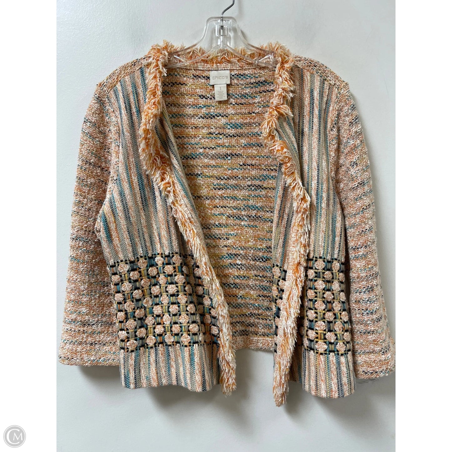 Blazer By Chicos In Orange, Size: M