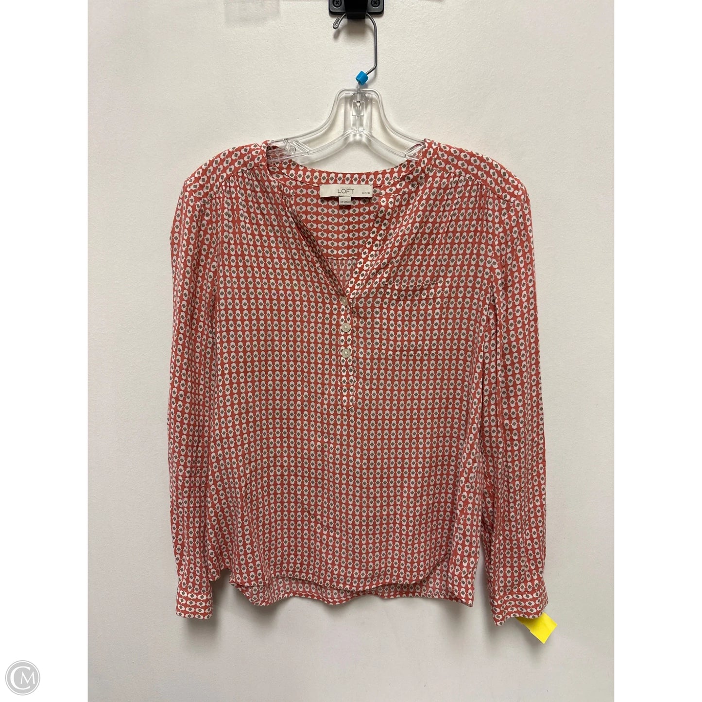 Top Long Sleeve By Loft In Orange, Size: M