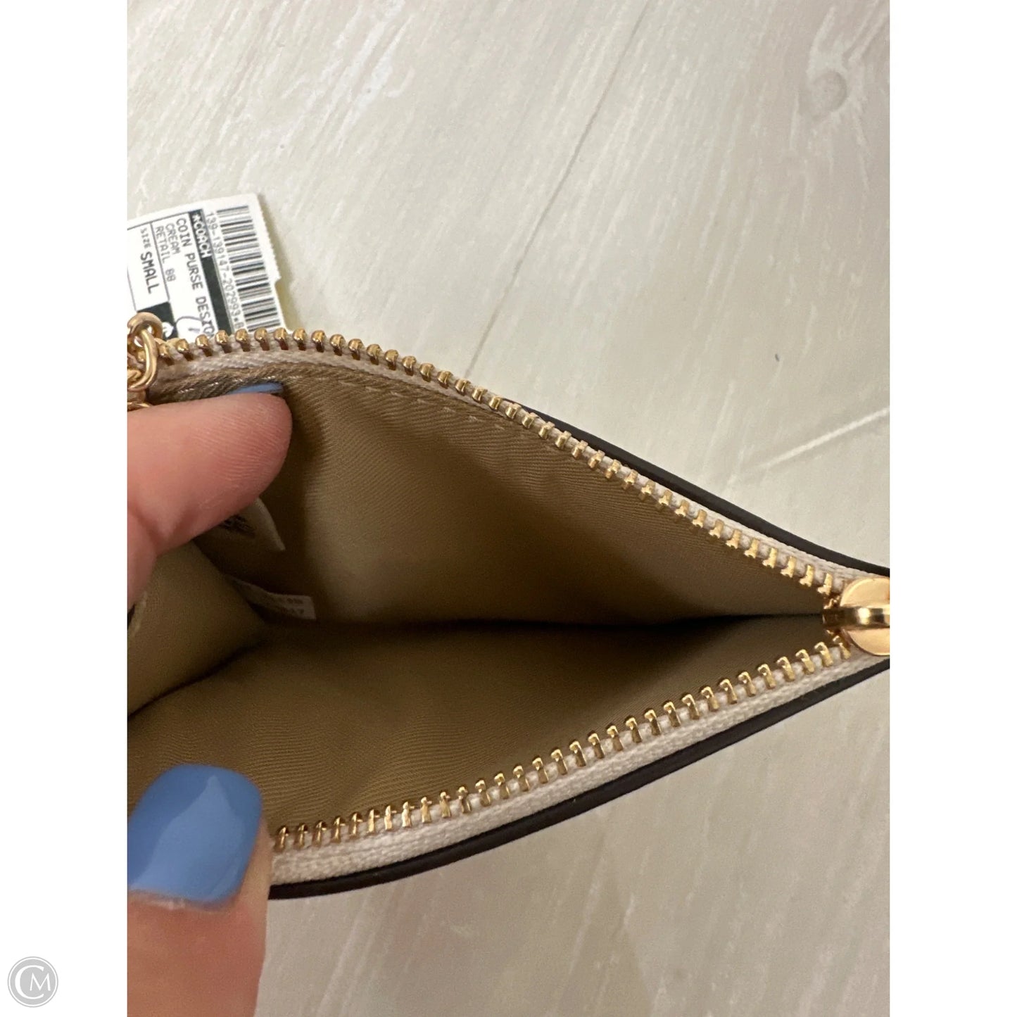 Coin Purse Designer By Coach, Size: Small