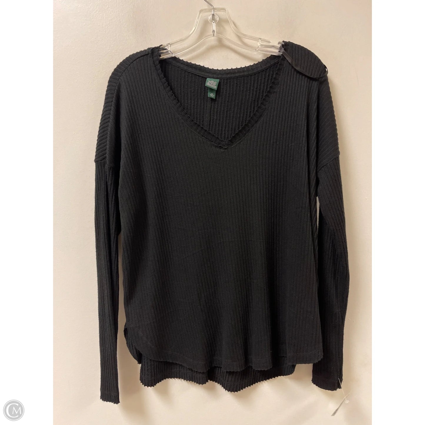 Top Long Sleeve By Wild Fable In Black, Size: Xs