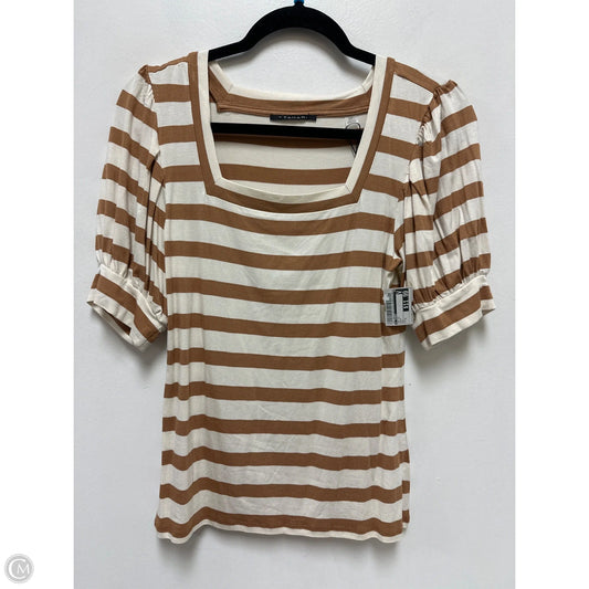 Top Short Sleeve By T Tahari In Brown, Size: S