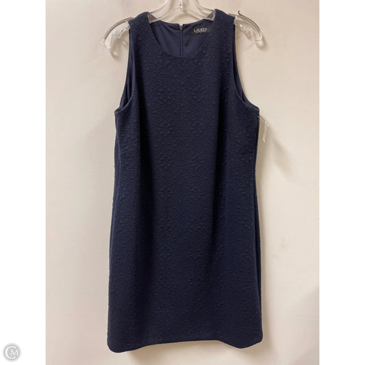 Dress Casual Midi By Lauren By Ralph Lauren In Navy, Size: Xl