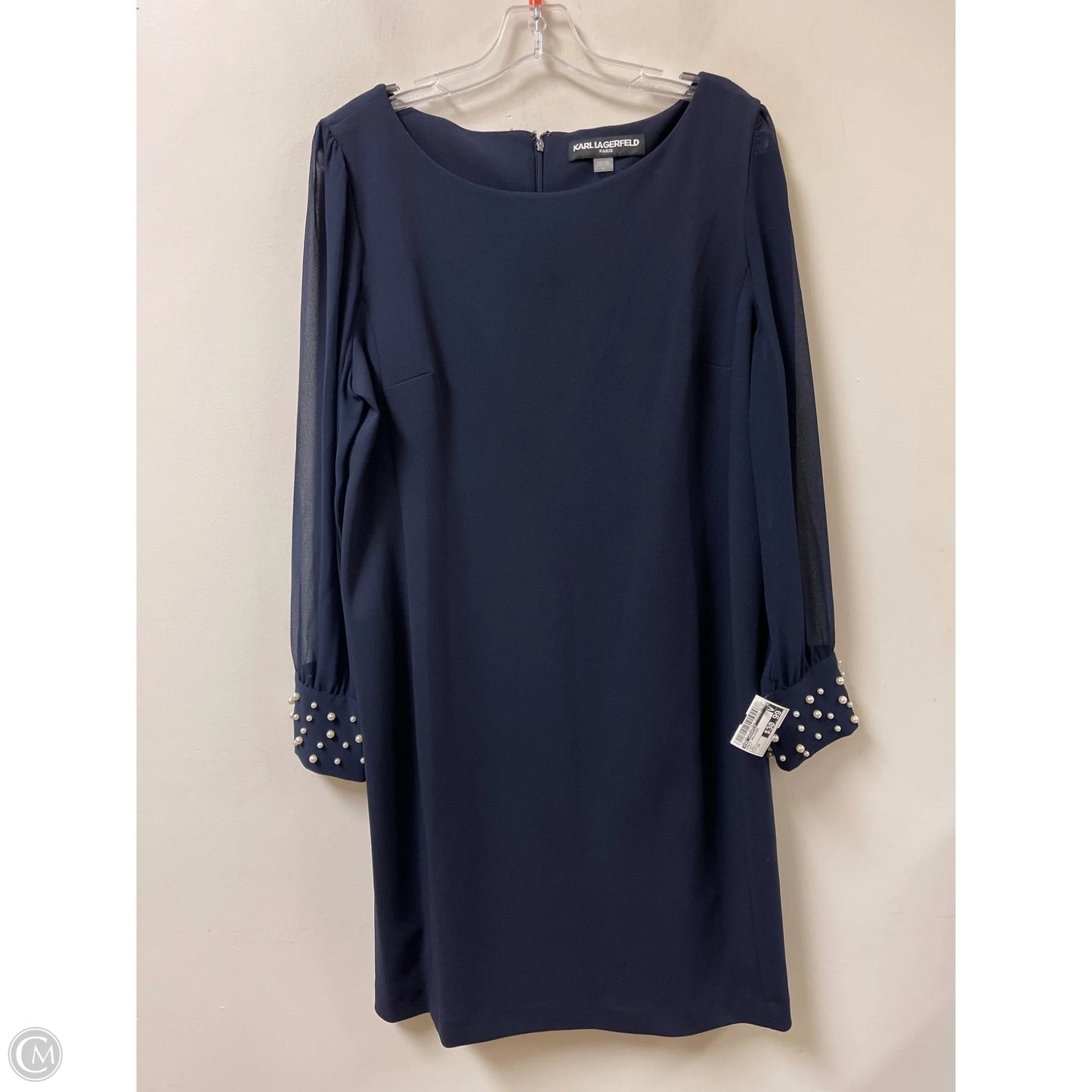 Dress Designer By Karl Lagerfeld In Navy, Size: 1x