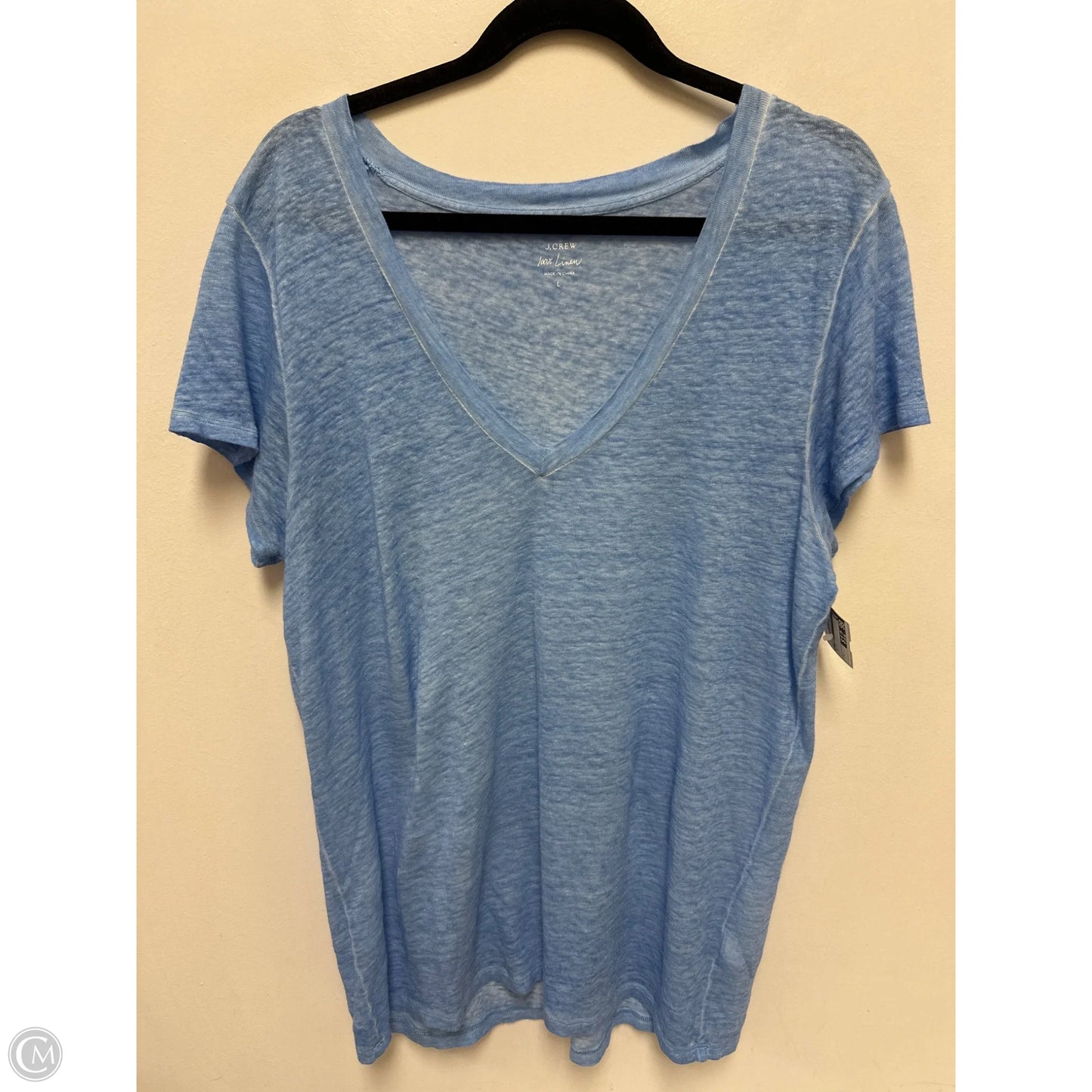 Top Short Sleeve By J. Crew In Blue, Size: L